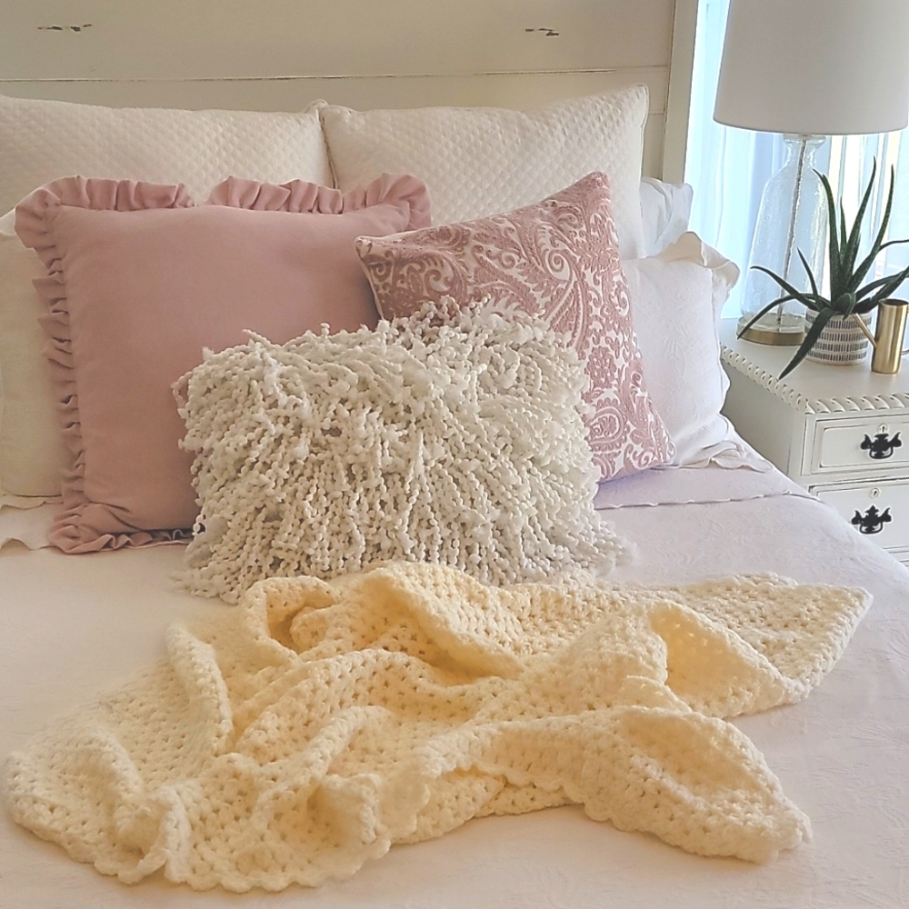 OOAK Crochet Baby Blanket / Prop